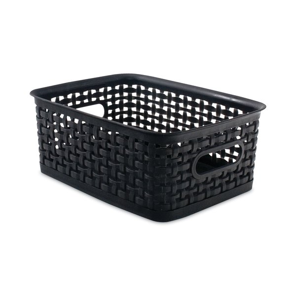 Advantus Boxes & Bins, Plastic, Black 36000